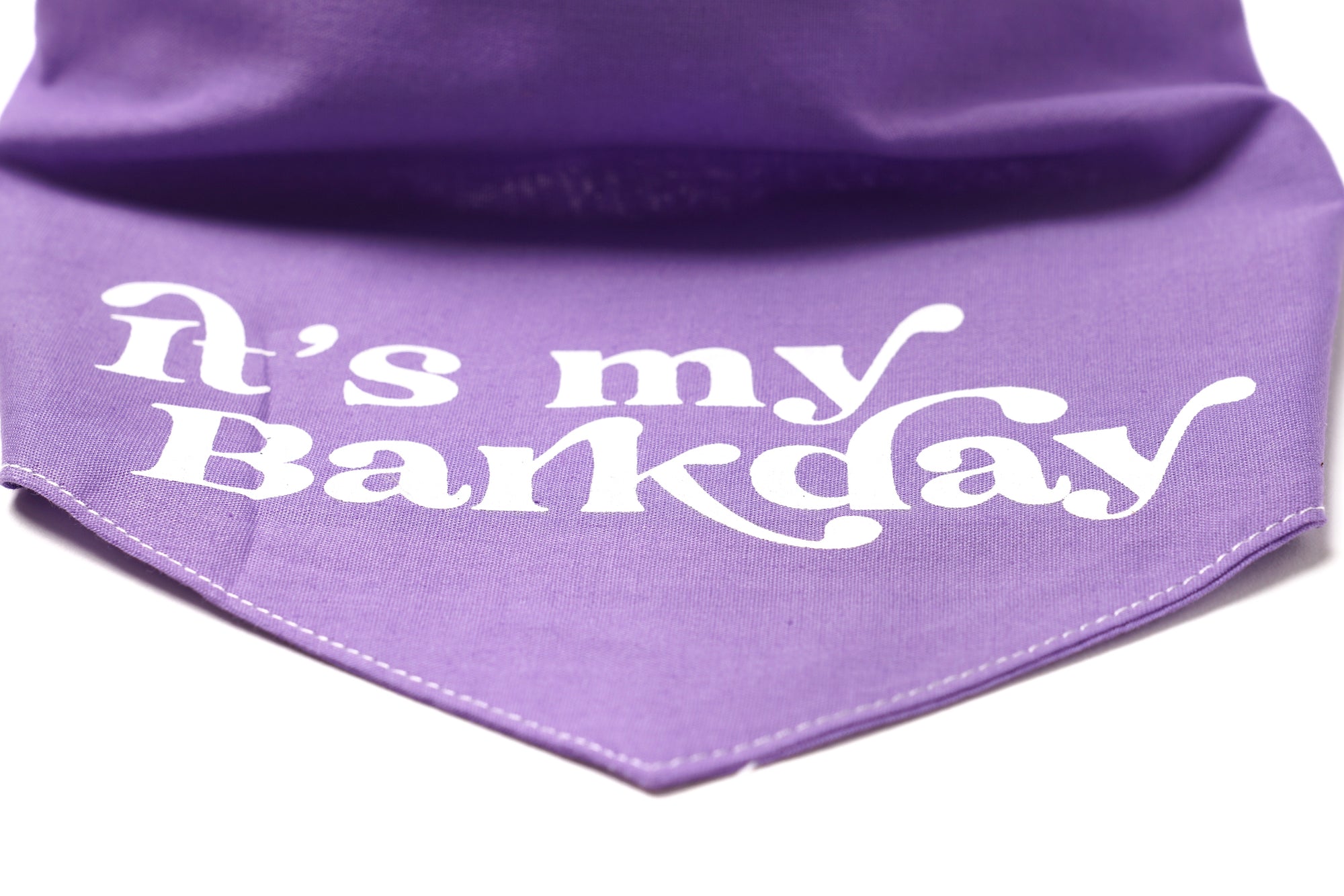 Barkday Purple bandana detail