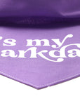 Barkday Purple bandana detail